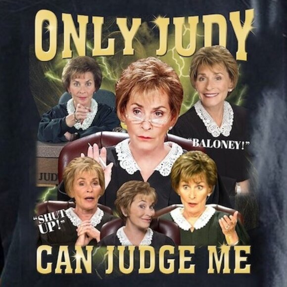 Only Judy Can Judge Me Retro Statement Humor Collector Classic Quote Graphic 05 - Picture 2 of 5
